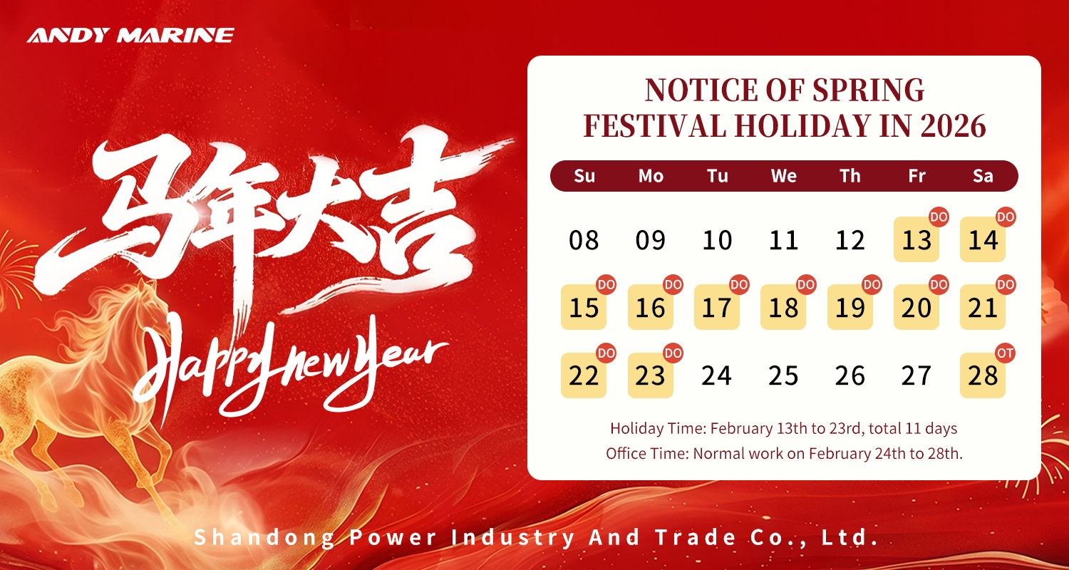 Andy Marines feriemeddelelse for det kinesiske nytår