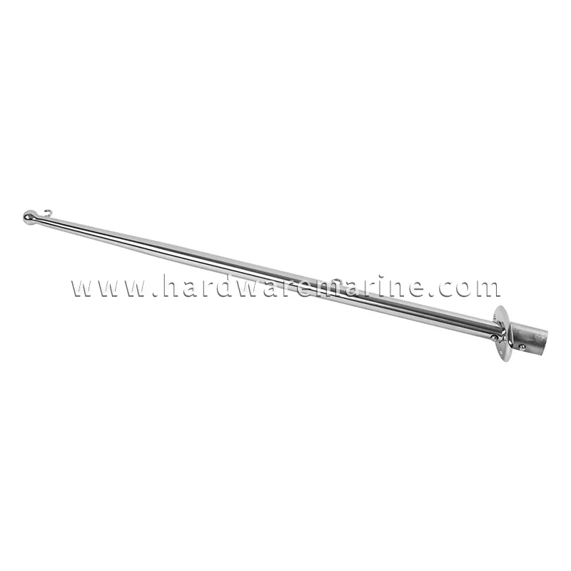 24-tommer marineflagstang med mount base