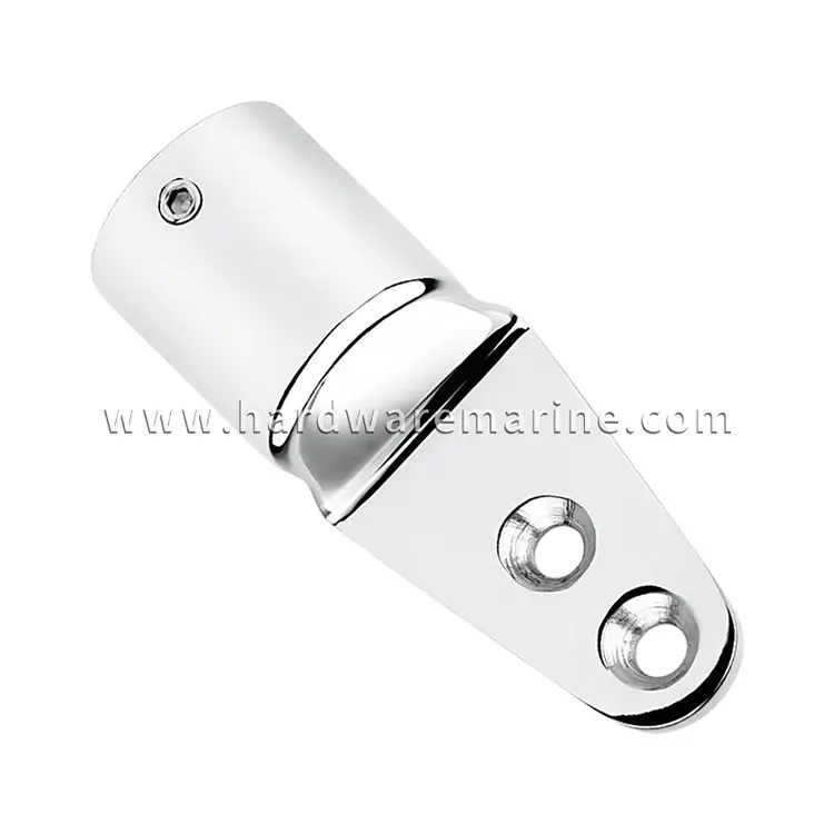 316 Rustfrit stål Båd Håndbane Montering Stanchion Base Mount Eye End Cap